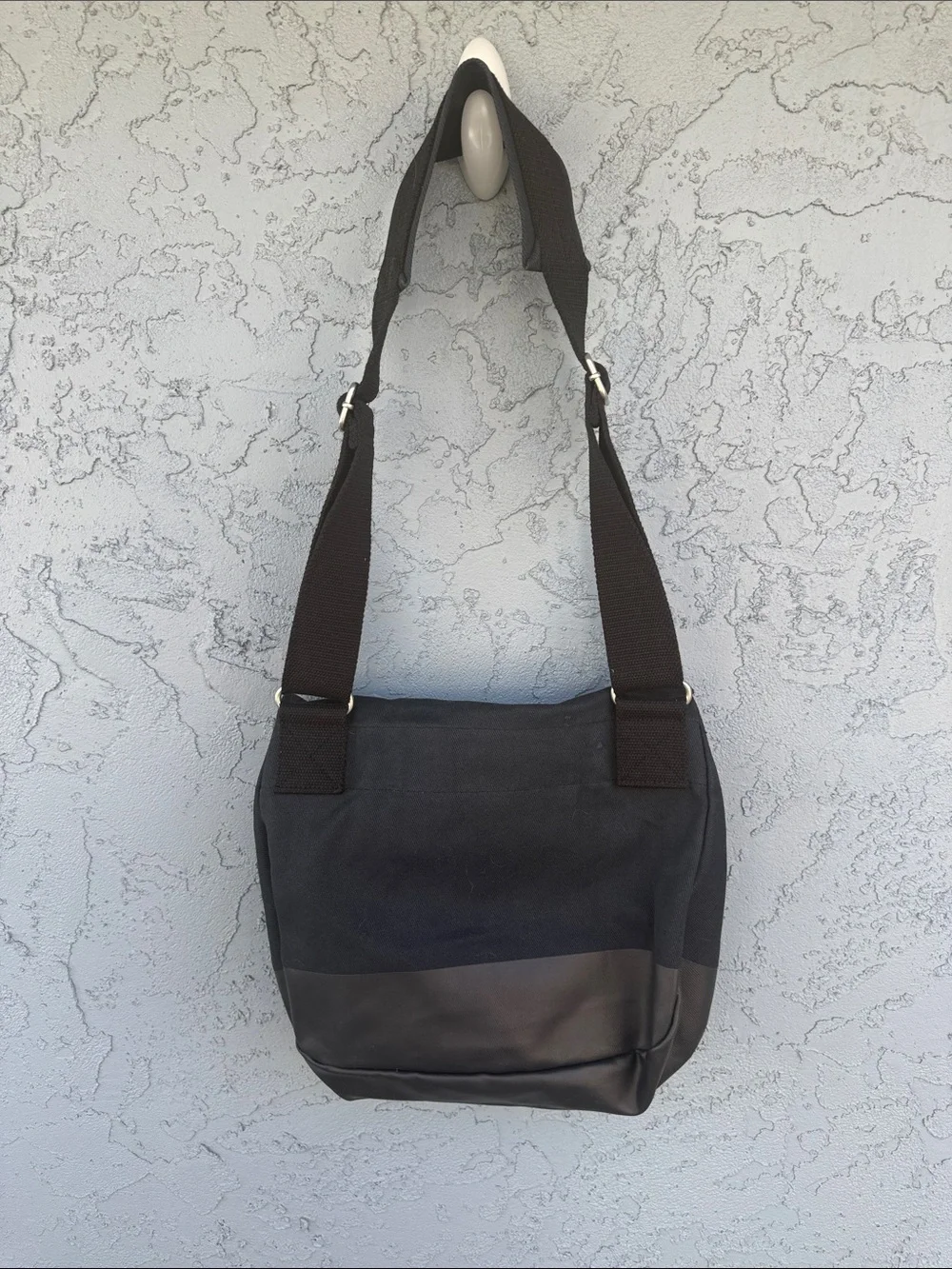 Red Canoe RCAF CF18 Blue Cotton Canvas Twill Heritage Messenger Shoulder Bag